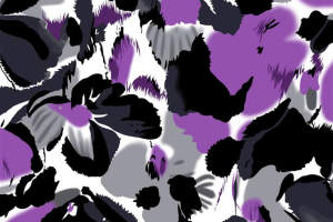 抽象泼墨风面料印花素材，适用于时尚服装印花设计