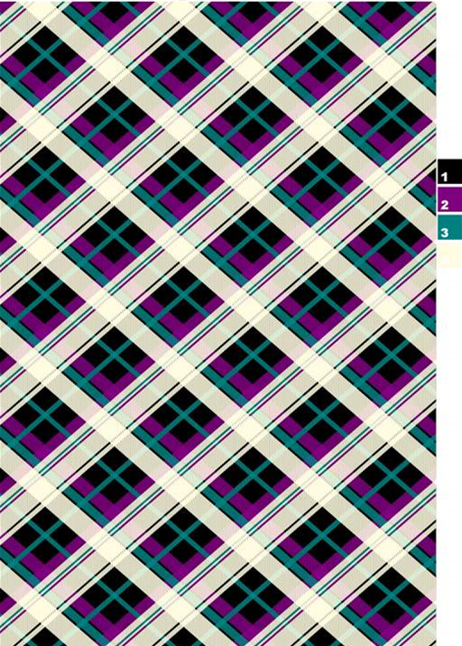 几何格纹面料印花素材,适用于休闲服装印花设计