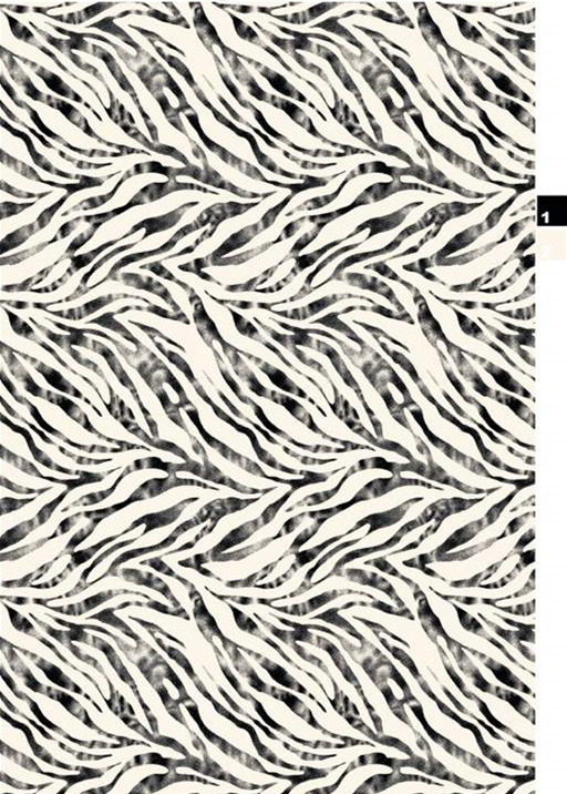 黑白斑马纹面料印花素材,适用于服装印花设计的高清纹理图