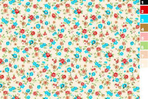 清新碎花面料印花素材，适用于春夏服装印花设计