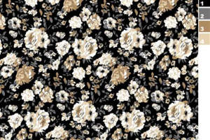 复古小碎花面料印花素材，适用于女装衬衫与连衣裙服装印花设计