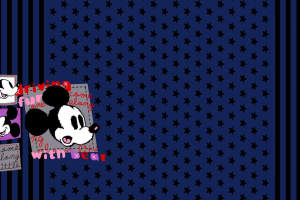 经典米奇拼贴风面料印花素材，适用于儿童服装印花设计