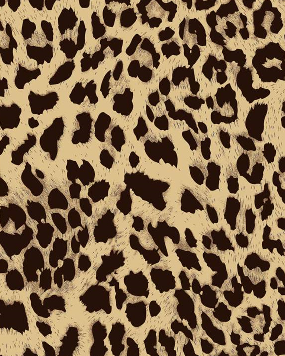 经典豹纹面料印花素材,适用于服装印花设计与时尚服饰开发