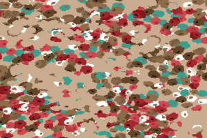 复古花卉簇拥风格面料印花素材，适用于服装印花设计