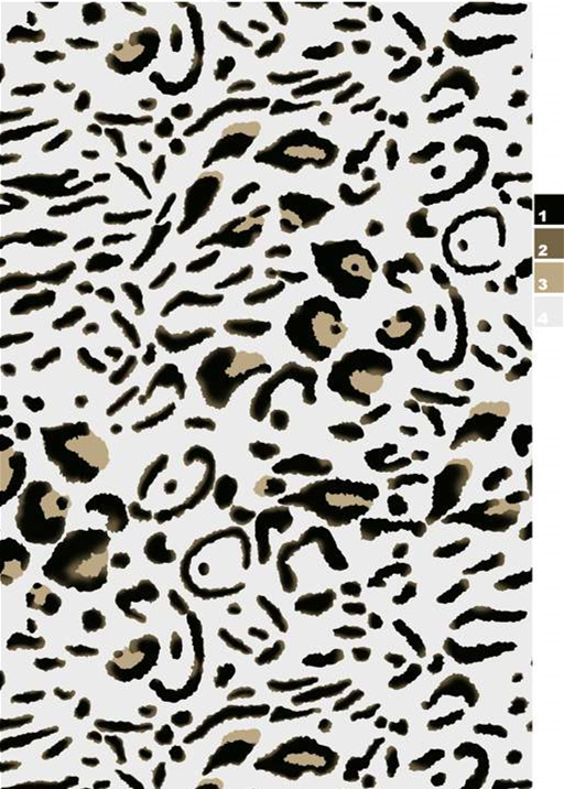 经典豹纹面料印花素材图,适用于服装印花设计与数码印制