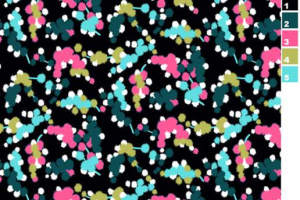 抽象泼墨风面料印花素材，适用于时尚服装印花设计