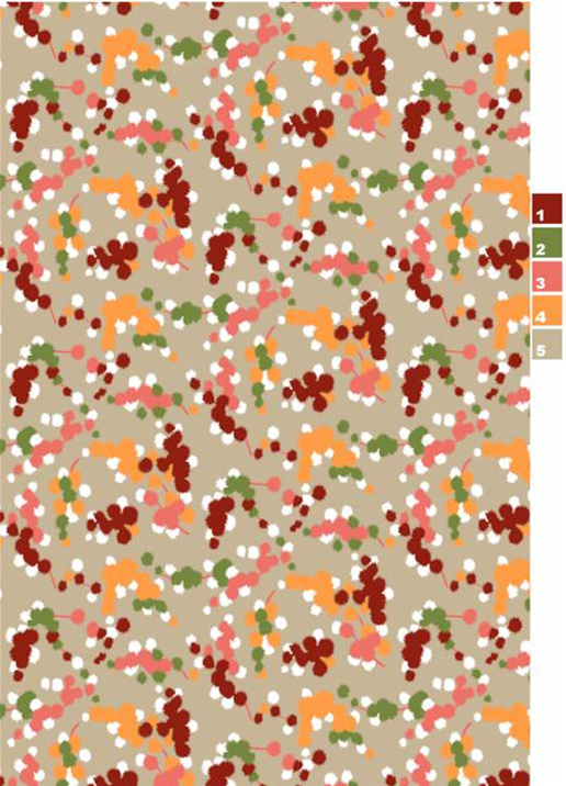 复古碎花面料印花素材图,适用于服装印花设计与数码印染