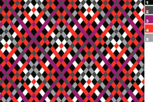 几何菱形格纹面料印花素材，适用于潮流服装印花设计