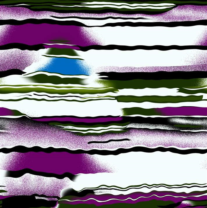 抽象波浪纹理面料印花素材,适用于潮流服装印花设计