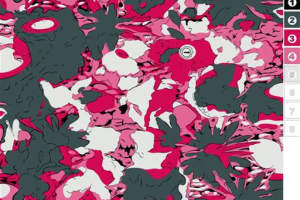 抽象花卉面料印花素材，适用于潮流服装印花设计