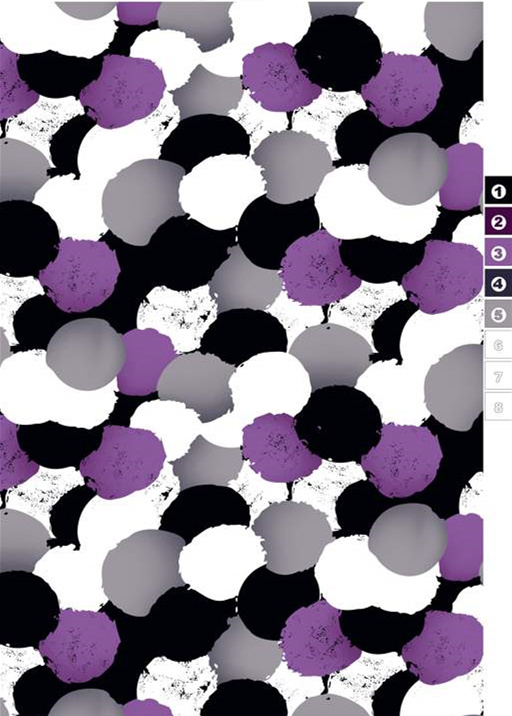抽象泼墨圆点面料印花素材,适用于时尚服装印花设计