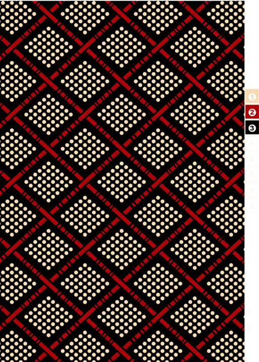 经典菱格波点面料印花素材,适用于服装印花设计与数码印制