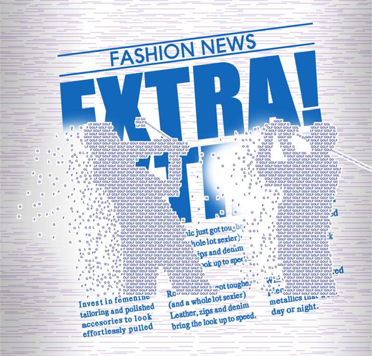 抽象字母纹理面料印花素材,适用于现代休闲服装印花设计