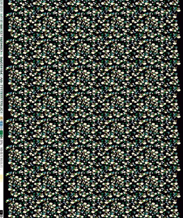 小碎花密集纹理面料印花素材,适用于春夏服装印花设计