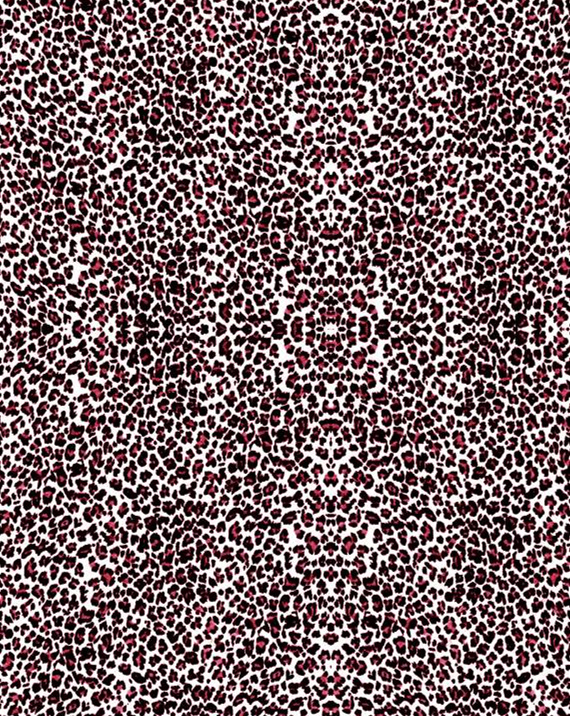 复古酒红豹纹面料印花素材,适用于时尚服装印花设计