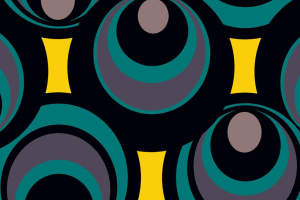 复古几何风面料印花素材，适用于服装印花设计与数码印染