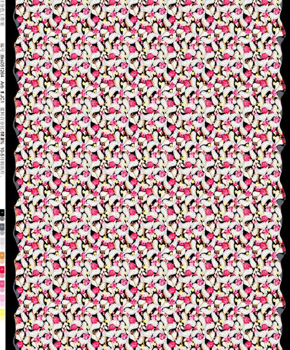 复古碎花面料印花素材图,适用于女装衬衫与连衣裙服装印花设计