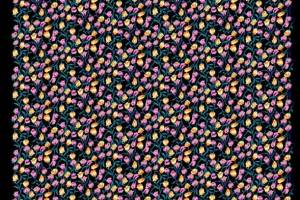 密集郁金香小花面料印花素材，适用于春夏服装印花设计