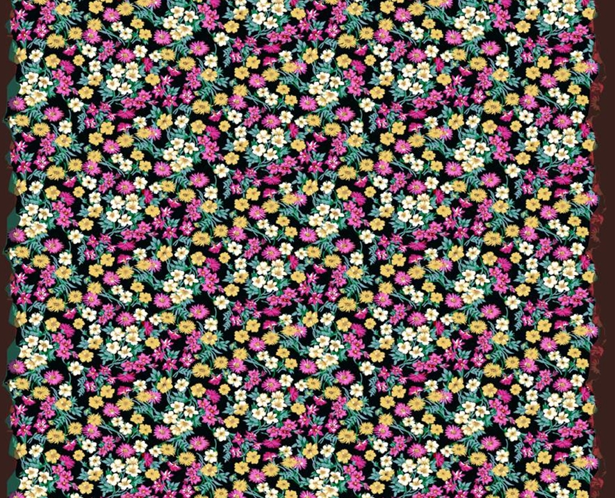 密集小碎花面料印花素材,适用于春夏服装印花设计