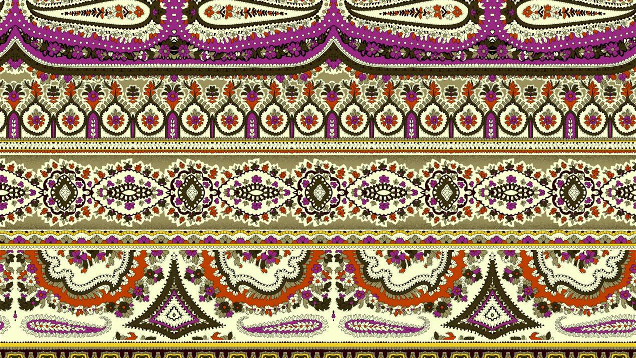 复古佩斯利纹样面料印花素材,适用于服装印花设计与定制