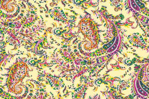 复古佩斯利花纹面料印花素材，适用于服装印花设计与数码印染