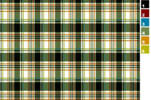 经典格纹面料印花素材图，适用于秋冬服装印花设计