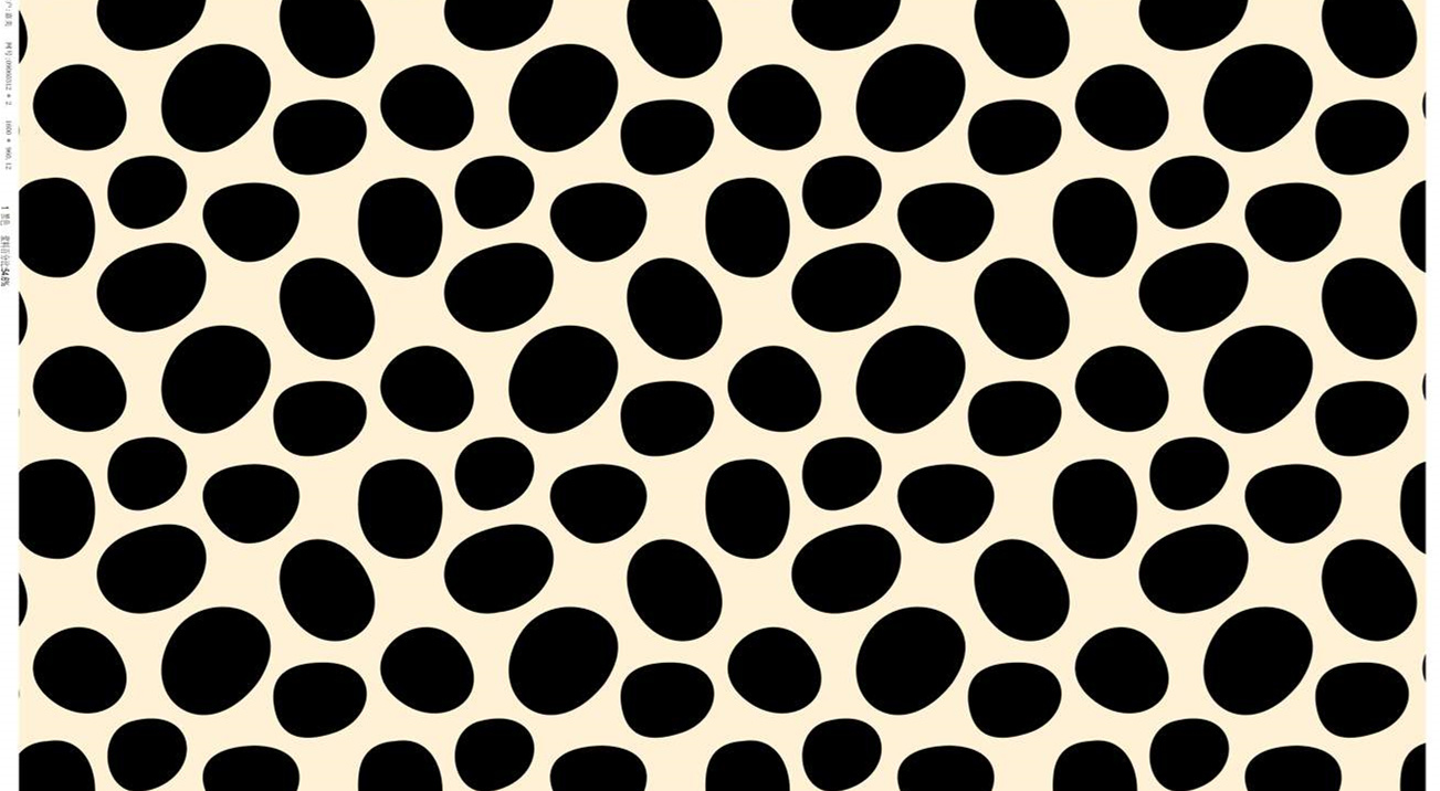 简约黑点肌理面料印花素材,适用于服装印花设计与数码印染