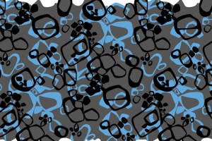 抽象几何蓝灰黑面料印花素材，适用于潮流服装印花设计