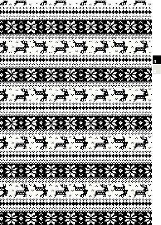 北欧风驯鹿雪花条纹面料印花素材,适用于服装印花设计