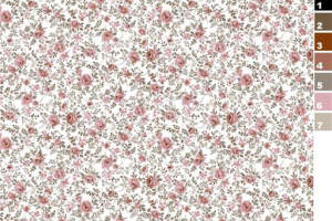 柔美小碎花面料印花素材，适用于女装衬衫与连衣裙服装印花设计