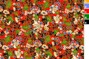 复古繁花面料印花素材，适用于服装印花设计的高密度花卉图案