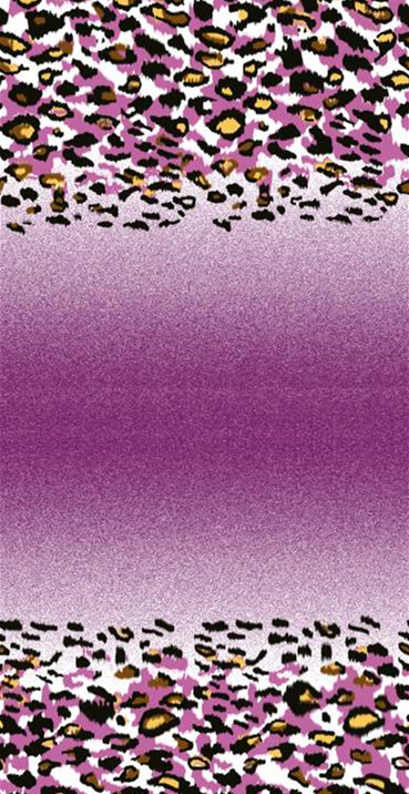 紫调豹纹面料印花素材图,适用于服装印花设计与数码印染