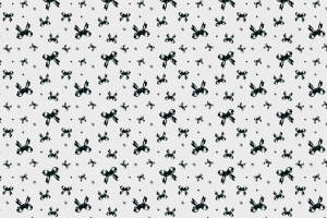 简约手绘蝴蝶结面料印花素材，适用于服装印花设计与数码印染