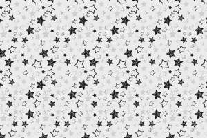 黑白星芒纹理面料印花素材，适用于休闲服装印花设计