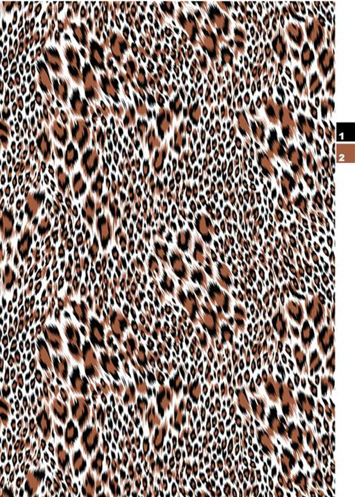 经典豹纹面料印花素材图,适用于服装印花设计与数码印染