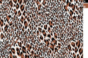 经典豹纹面料印花素材图，适用于服装印花设计与数码印染