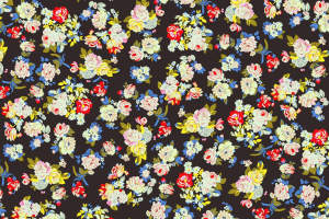 复古繁花面料印花素材，适用于服装印花设计与数码印染