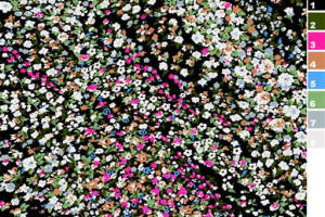 繁花密语面料印花素材：高密度小碎花服装印花设计图