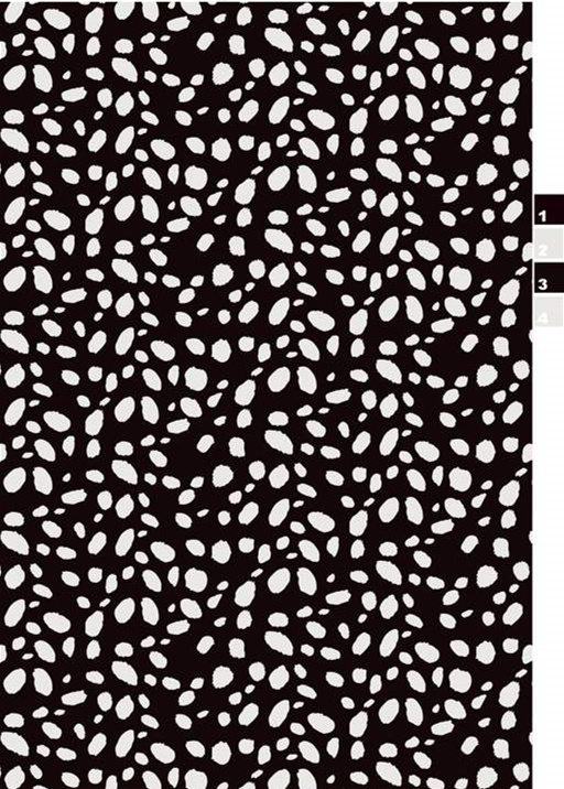 黑白斑点肌理面料印花素材,适用于服装印花设计与数码印染