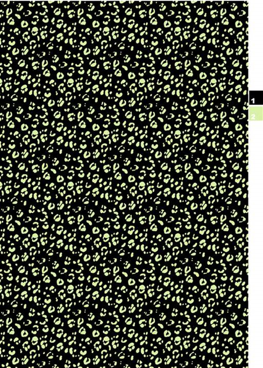 荧光绿豹纹面料印花素材,适用于潮流服装印花设计