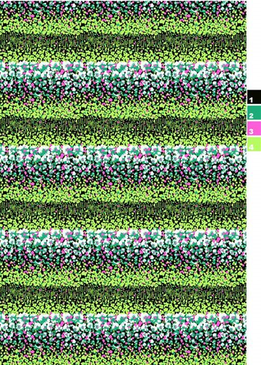 复古颗粒感条纹面料印花素材,适用于春夏服装印花设计