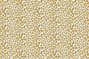 复古黄棕豹纹面料印花素材，适用于服装印花设计与数码印染