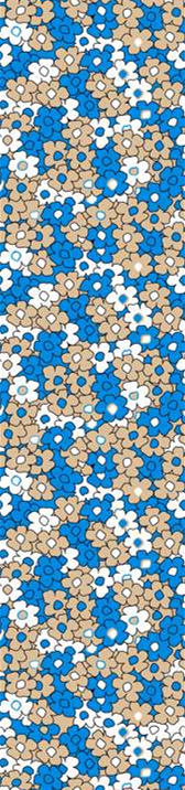 蓝白米色小碎花面料印花素材,清新复古风服装印花设计图