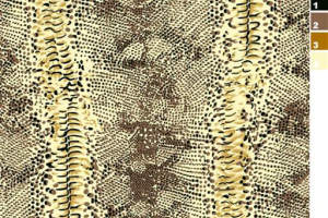 复古蛇皮纹理面料印花素材，适用于高端服装印花设计