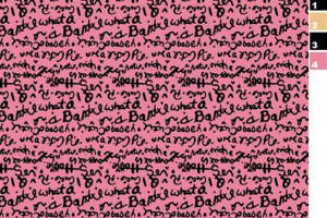 手写涂鸦风面料印花素材，适用于T恤与休闲服装印花设计