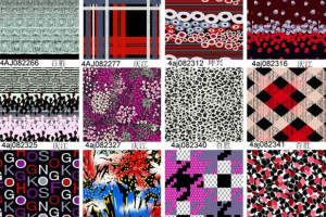 高清服装印花素材图库：多样面料印花花型设计，适用于成衣与布料开发