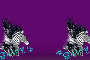 紫底斑马纹动态印花素材｜服装印花设计专用面料印花图