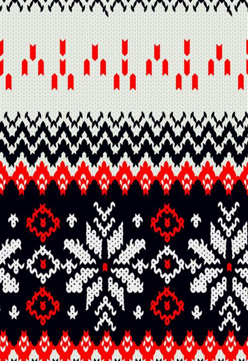 北欧风针织纹理面料印花素材,适用于毛衣与围巾服装印花设计