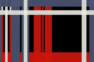 经典红蓝格纹面料印花素材，适用于休闲服装印花设计