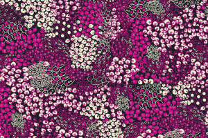 高密度抽象花卉面料印花素材，适用于时尚服装印花设计